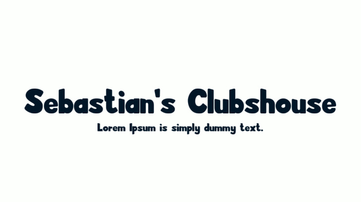 Sebastian's Clubshouse Font