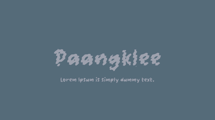 Paangklee Font