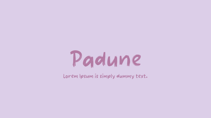Padune Font