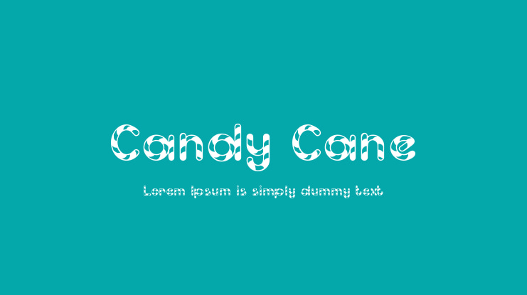 Candy Cane Font