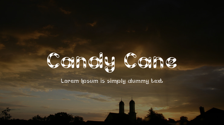 Candy Cane Font