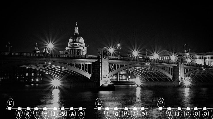 Christmas Lights Font Family