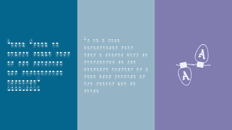 Christmas Lights Font Family