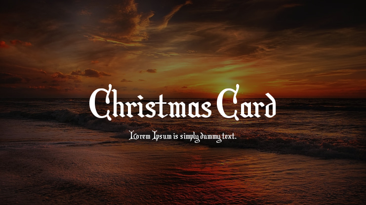 Christmas Card Font