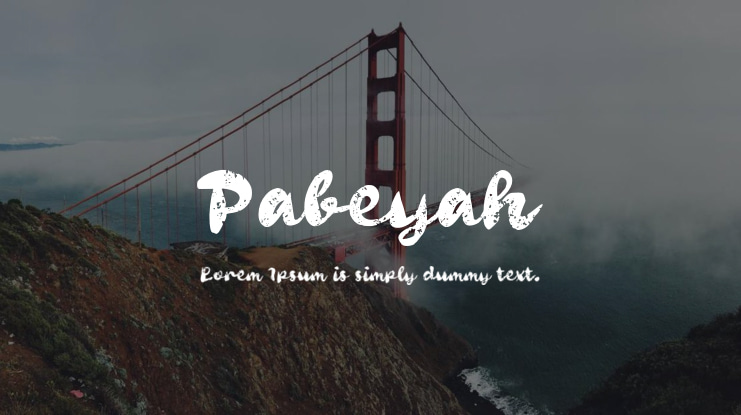 Pabeyah Font
