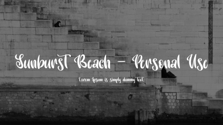 Sunburst Beach - Personal Use Font