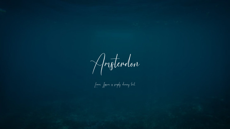 Amsterdon Font