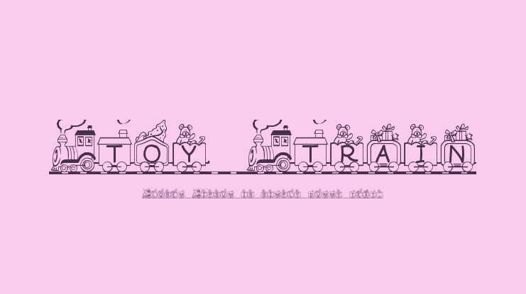 Toy Train Font