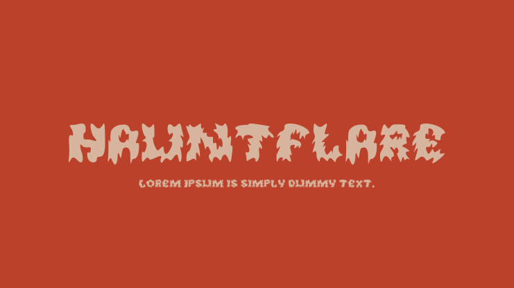 Hauntflare Font