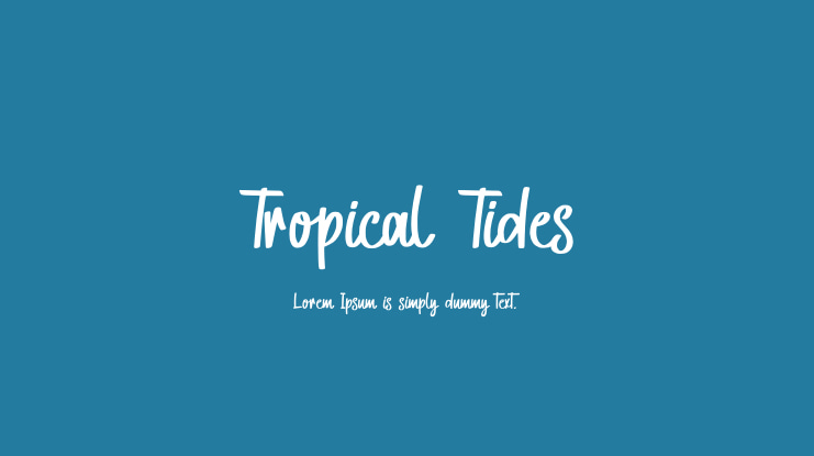 Tropical Tides Font Family