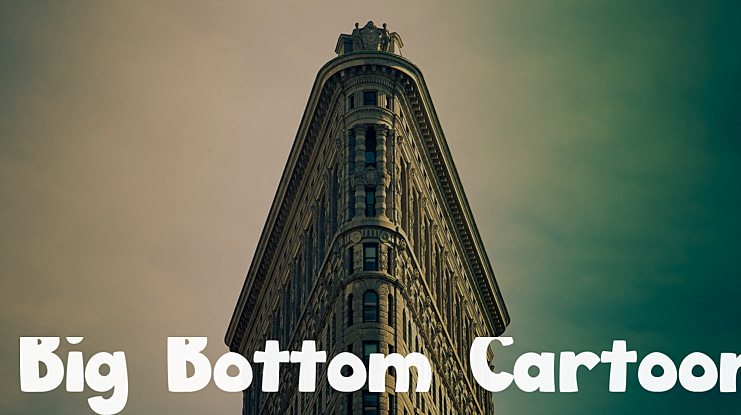 Big Bottom Cartoon Short Glyph Font