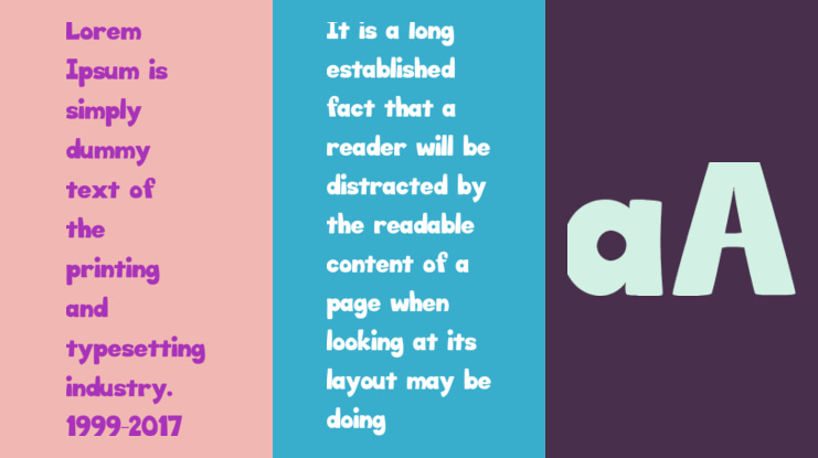 Big Bottom Cartoon Short Glyph Font