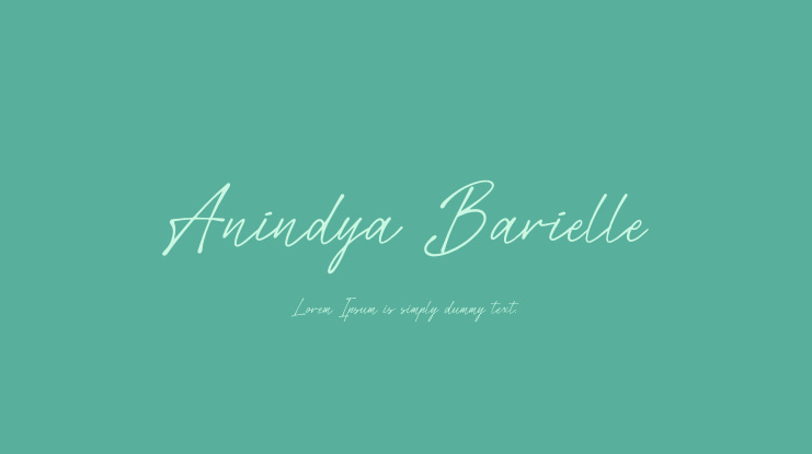 Anindya Barielle Font
