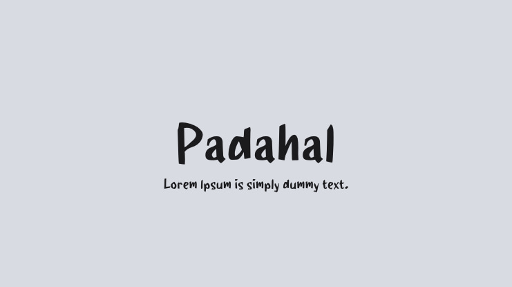 Padahal Font