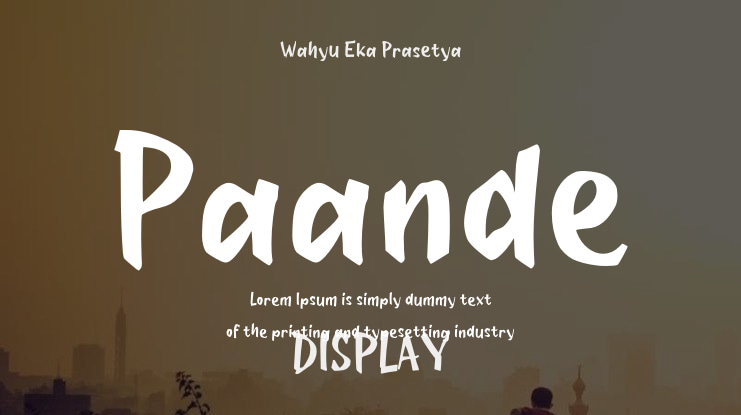 Paande Font