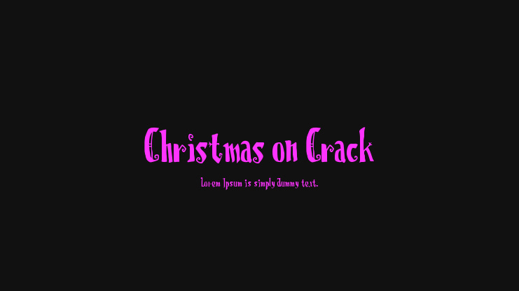 Christmas on Crack Font