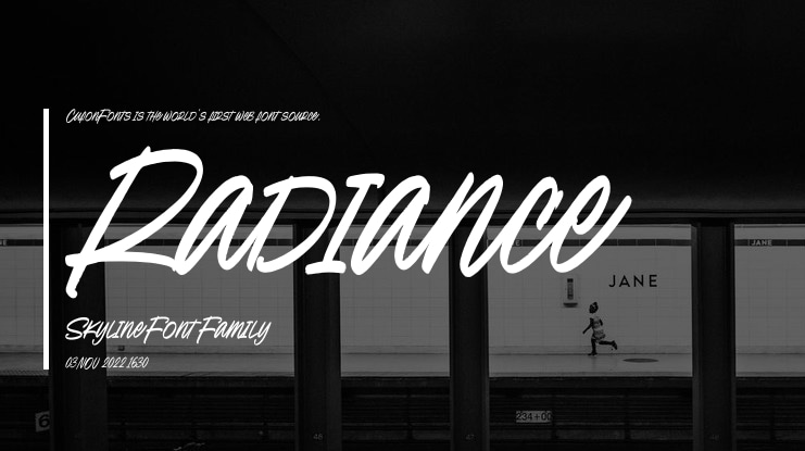 Radiance Skyline Font