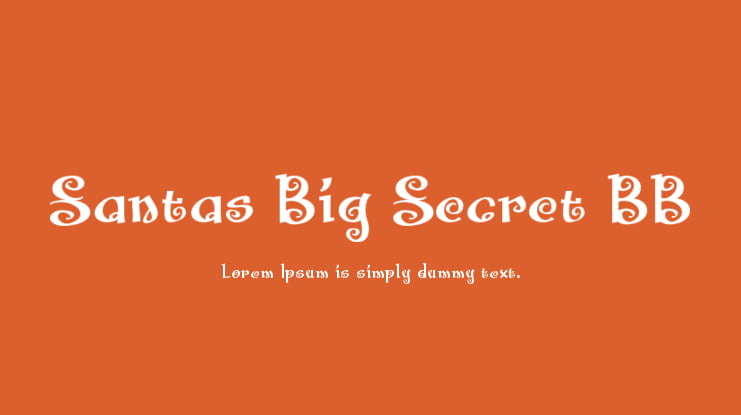 Santas Big Secret BB Font