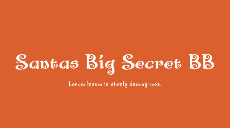 Santas Big Secret BB Font