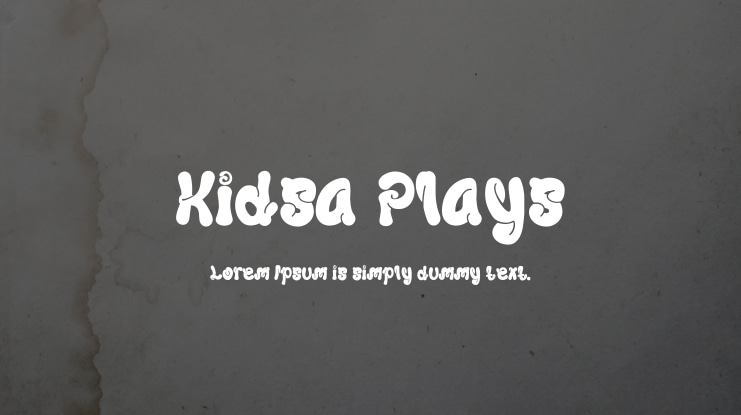 Kidsa Plays Font
