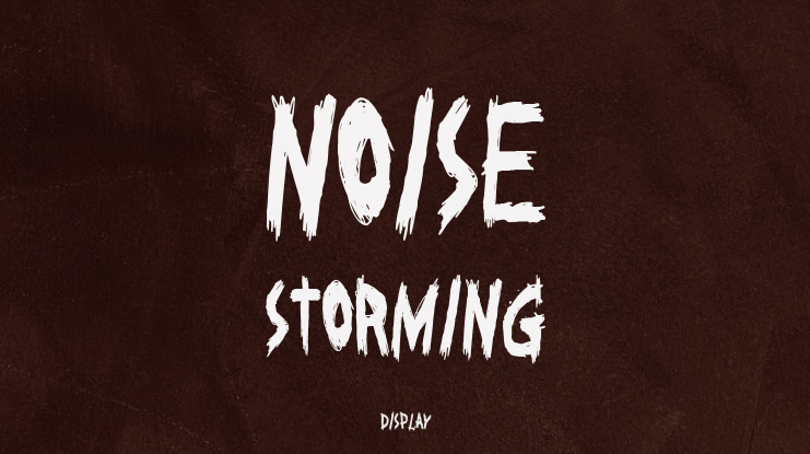 Noise Storming Font