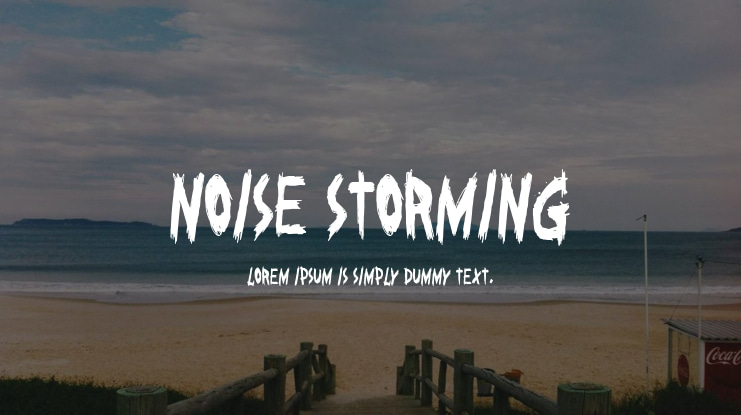 Noise Storming Font