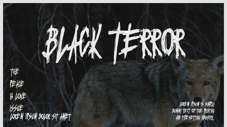 Black Terror Font