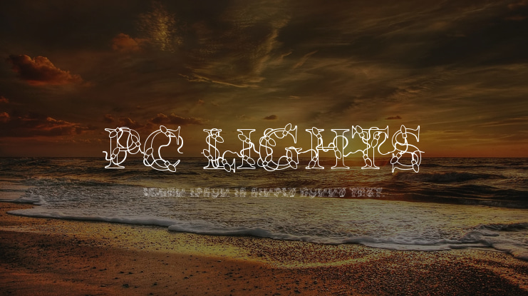 PC Lights Font