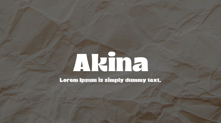 Akina Font