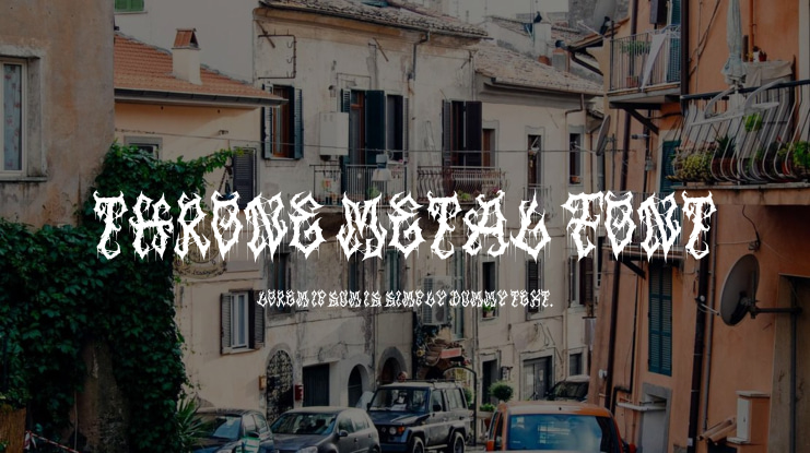 Throne Metal Font