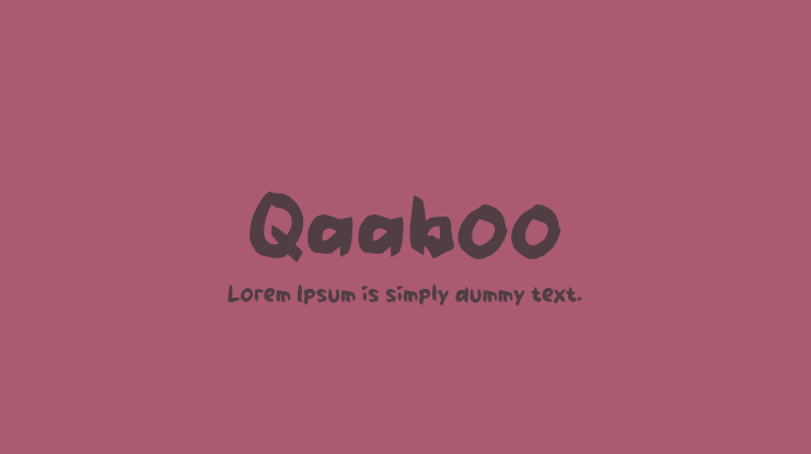 Qaaboo Font