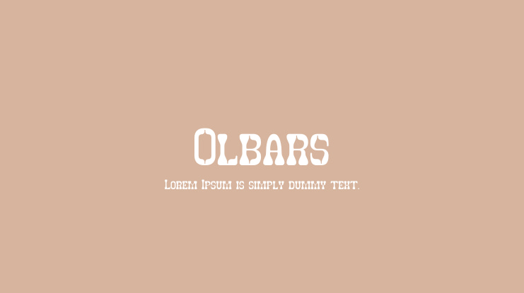Olbars Font