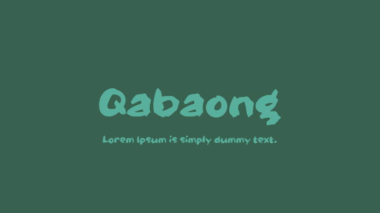 Qabaong Font