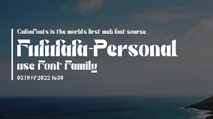 Fufufafa-Personal use Font