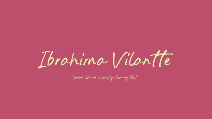 Ibrahima Vilantte Font