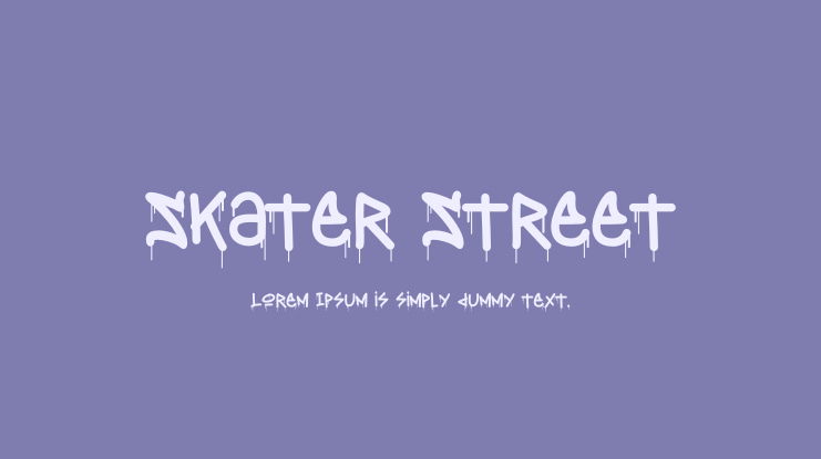 Skater Street Font Family