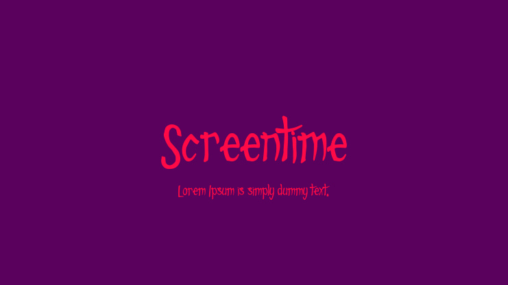 Screentime Font