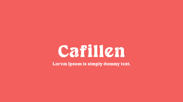 Cafillen Font