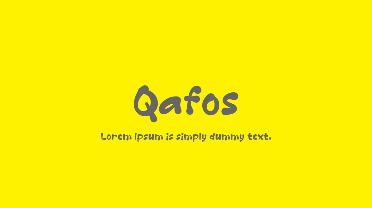 Qafos Font