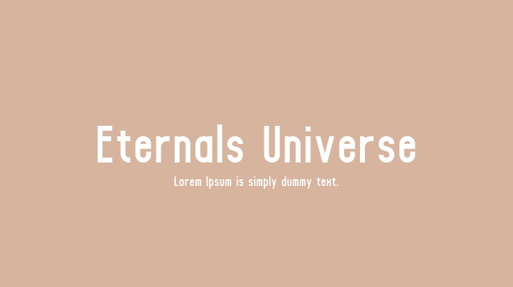 Eternals Universe Font
