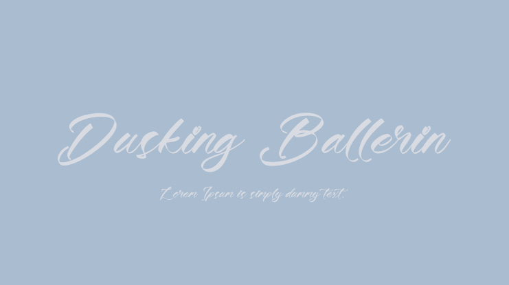 Dusking Ballerin Font
