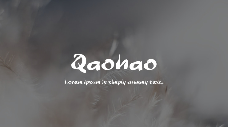 Qaohao Font