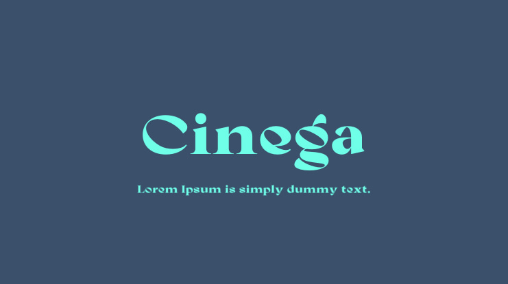Cinega Font