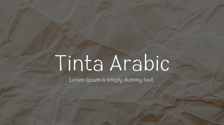 Tinta Arabic Font Family