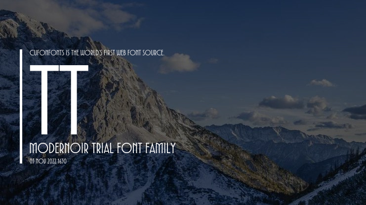 TT Modernoir Trial Font Family