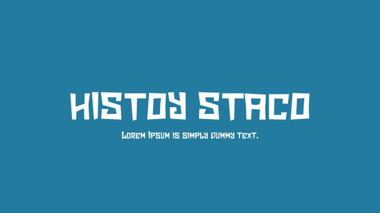 HISTOY STACO Font