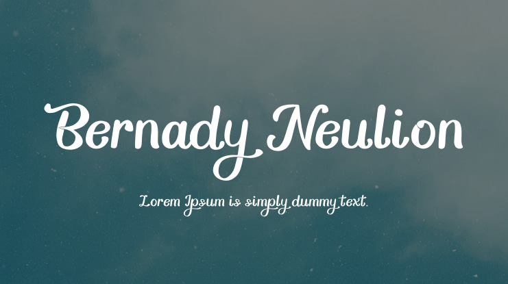 Bernady Neulion Font