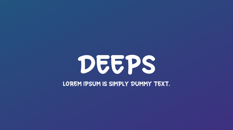 Deeps Font Family