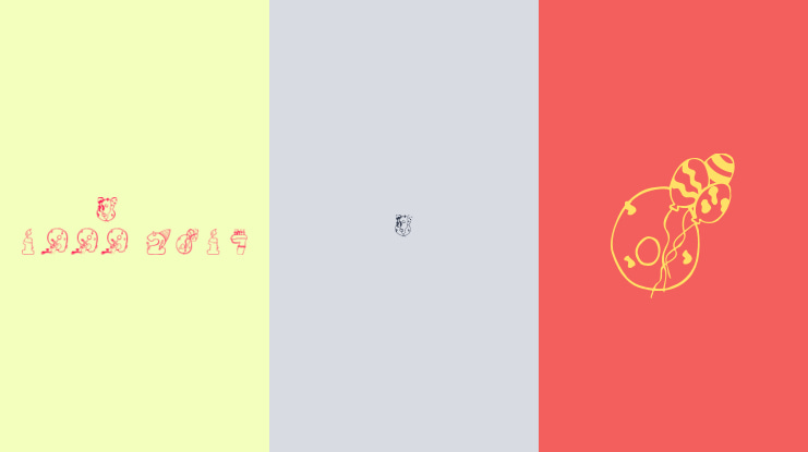 Birthday Digits Font