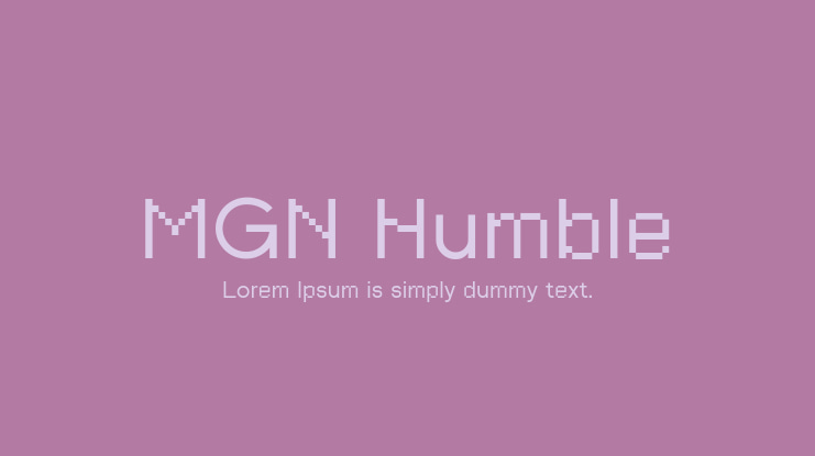 MGN Humble Font